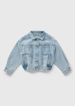 Girls Midwash Denim Bomber Jacket (7-15yrs)