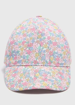 Girls Multicolour Floral Cap (3-10yrs)