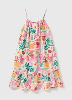 Girls Multicolour Summer Print Dress (7-15yrs)