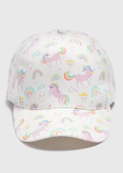 Girls Multicolour Unicorn Cap