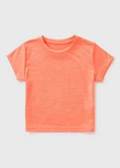 Girls Orange Sports T-Shirt (7-15yrs)