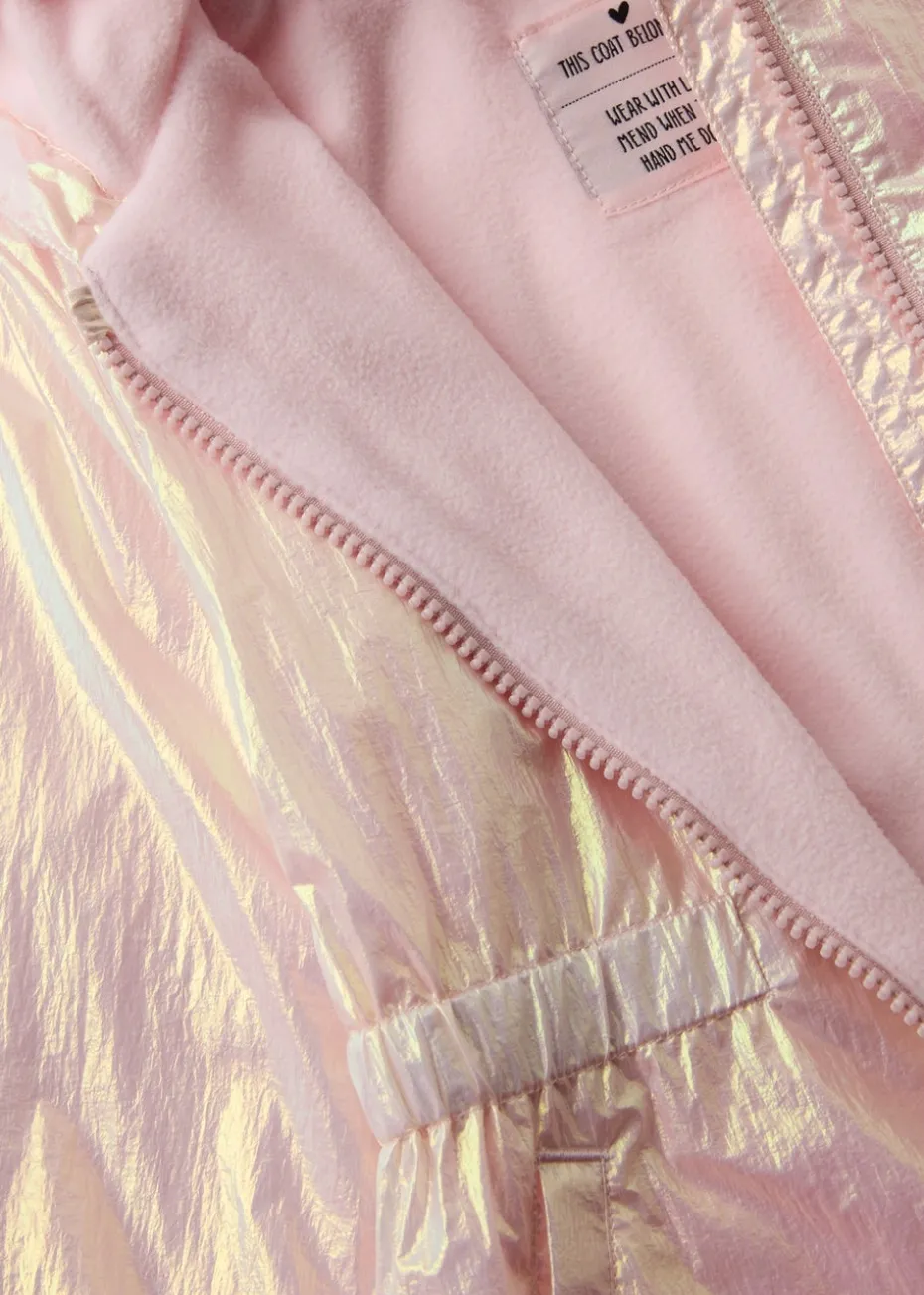 Girls Pink Ombre Lightweight Mac Coat (1-7yrs)