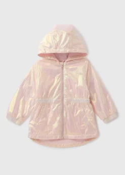Girls Pink Ombre Lightweight Mac Coat (1-7yrs)