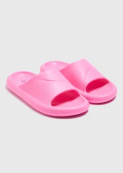 Girls Pink Sliders (Younger 10/11-Older 5/6)