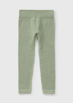 Girls Sage Green Seamless Leggings (7-15yrs)