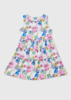 Girls Stitch Multicolour Tiered Dress (4-13yrs)