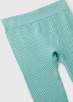 Girls Teal Seamless Leggings (7-15yrs)