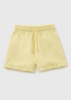 Girls Yellow Sweat Shorts (1-7yrs)