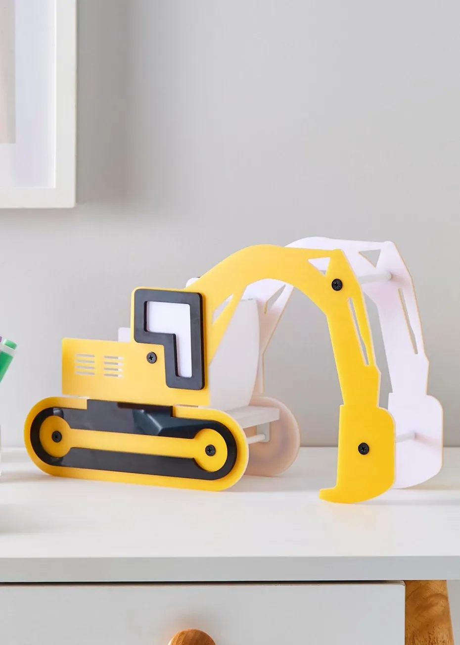 Glow Digger Integrated LED Table Lamp Yellow (21cm x 36cm)