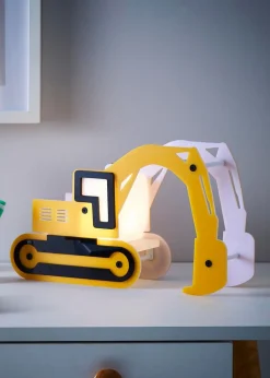 Glow Digger Integrated LED Table Lamp Yellow (21cm x 36cm)