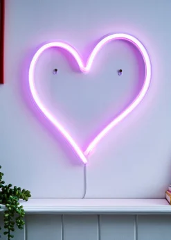 Glow Heart Neon Wall Light (35cm x 32cm)