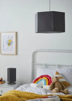 Glow Hexagon Shape Integrated LED Table Lamp Grey (26cm x 13cm)