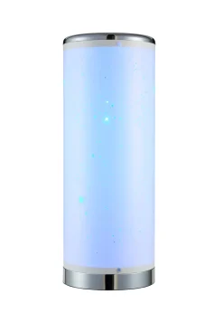 Glow LED Starburst Cylinder Table Lamp with Remote Control (36.5cm x 13cm)