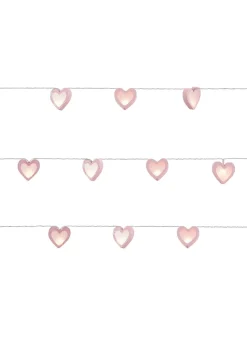 Glow Love Heart Wood String Lights (6cm x 435cm)