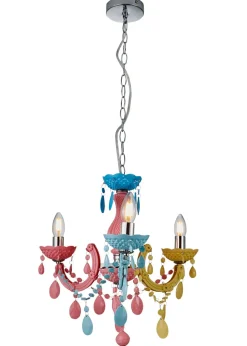 Glow Marie Therese Funky 3 Arm Chandelier Light (Adjustable 52-120cm x 46cm)