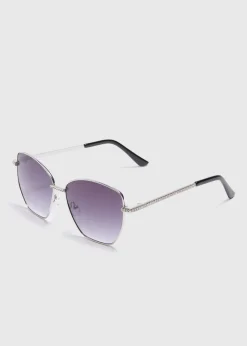 Gold Diamante Frame Sunglasses
