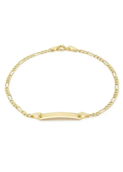 Golden Moments 9ct Yellow Gold Hollow Figaro 19.5mm x 5mm ID Bracelet
