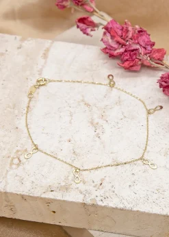 Golden Moments 9ct Yellow Gold Dangly Infinity Symbols Bracelet (8.5mm x 3mm)