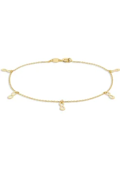 Golden Moments 9ct Yellow Gold Dangly Infinity Symbols Bracelet (8.5mm x 3mm)