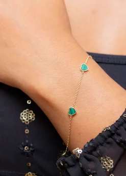 Golden Moments 9ct Yellow Gold Oval Mother of Pearl Bracelet