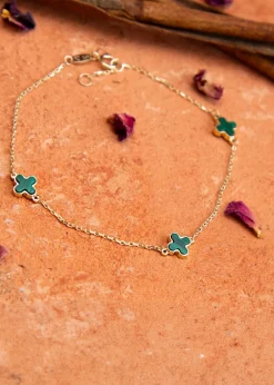 Golden Moments 9ct Yellow Gold Oval Carnelian Bracelet