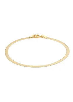 Golden Moments 9ct Yellow Gold 3mm 35 Herringbone Bracelet