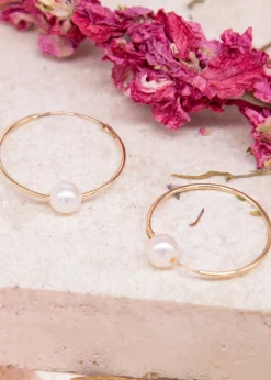 Golden Moments 9ct Yellow Gold Fresh Water Pearl Sleeper Earring