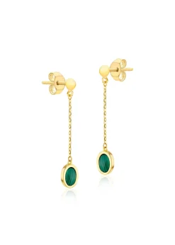 Golden Moments 9ct Yellow Gold Sleeper Hoop Earrings