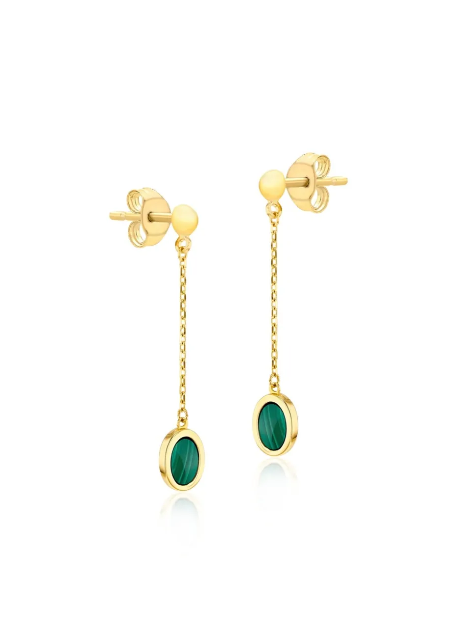 Golden Moments 9ct Yellow Gold Sleeper Hoop Earrings