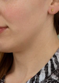 Golden Moments 9ct Yellow Gold CZ Teardrop Stud Earrings