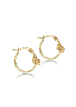 Golden Moments 9ct Yellow Gold Double Knot Earrings