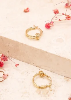 Golden Moments 9ct Yellow Gold Double Knot Earrings