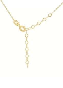 Golden Moments 9ct Yellow Gold Cutout-Heart Necklace