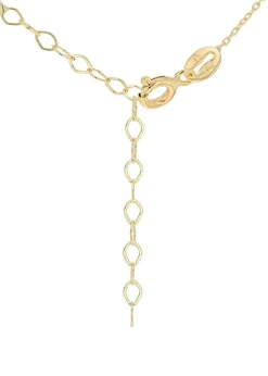 Golden Moments 9ct Yellow Gold 'Love' Heart Adjustable Necklace
