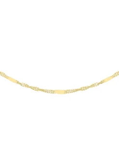 Golden Moments 9ct Yellow Gold 20 Twist Bar Curb Chain