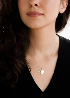 Golden Moments 9ct Yellow Gold Heart-Padlock and Key Adjustable Necklace