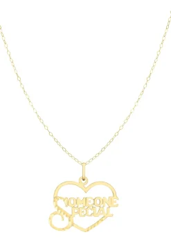 Golden Moments 9ct Yellow Gold 'Someone Special' Heart Pendant