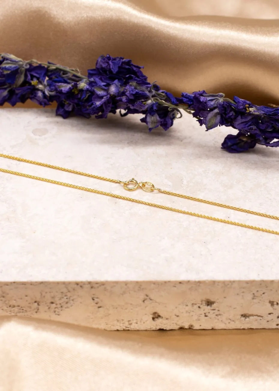 Golden Moments 9ct Yellow Gold 1mm Spiga Chain