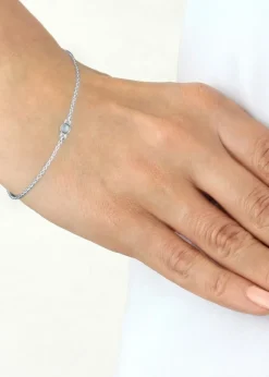 Golden Moments Sterling Silver CZ June Birthstone Bracelet