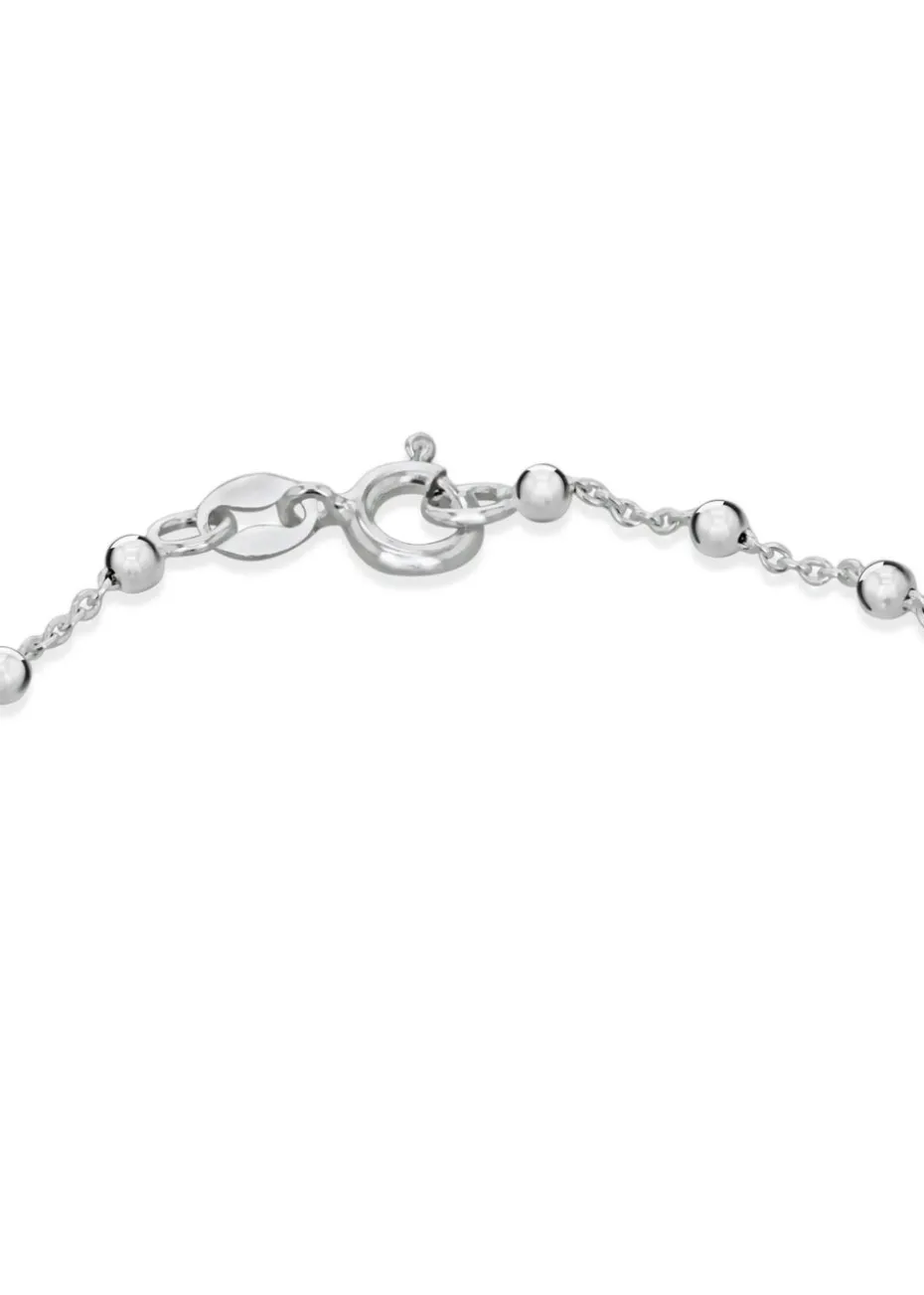 Golden Moments Sterling Silver Ball Bracelet