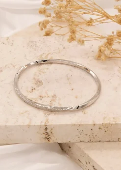 Golden Moments Sterling Silver Gold Plated Paper Chain Bracelet