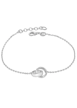 Golden Moments Sterling Silver 'Lucky Rings' Chain Bracelet