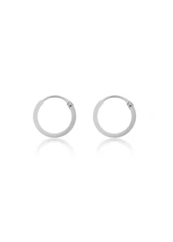Golden Moments Sterling Silver Endless Hoops (12mm)