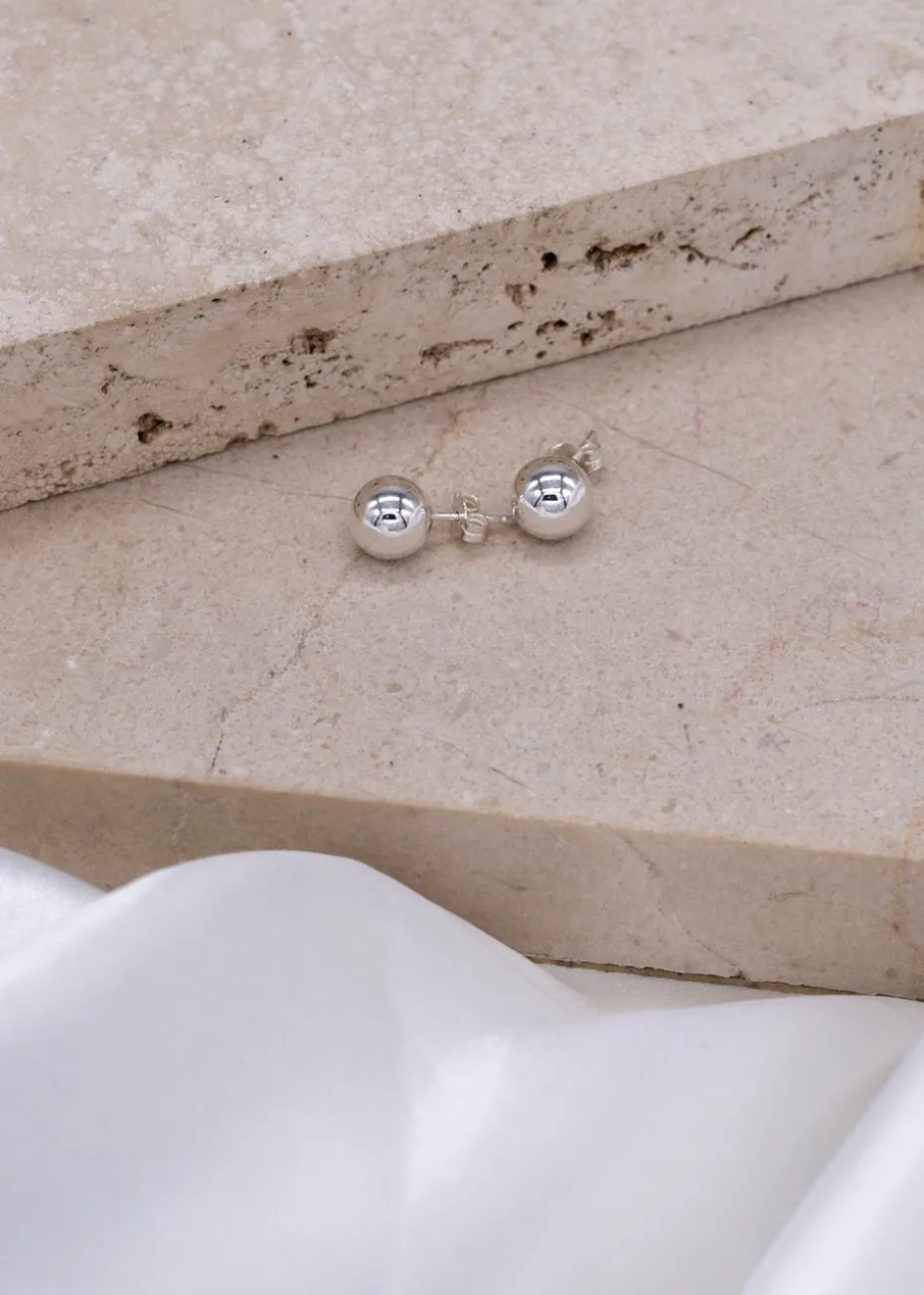 Golden Moments Sterling Silver CZ Teardrop Stud Earrings