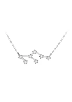 Golden Moments Sterling Silver Leo Star Constellation Necklace