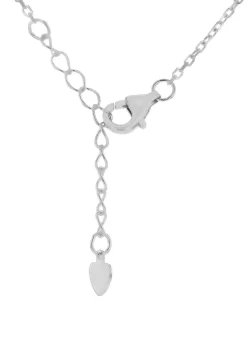 Golden Moments Sterling Silver Star with CZ Necklace