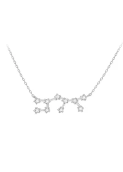 Golden Moments Sterling Silver Sagittarius Star Constellation Necklace