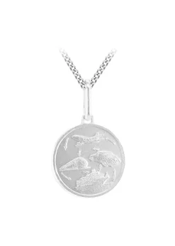 Golden Moments Sterling Silver St. Christopher Travel Necklace