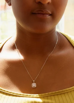 Golden Moments Sterling Silver 'J' Initial  Necklace