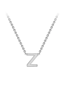 Golden Moments Sterling Silver 'Z' Initial Necklace